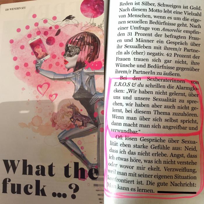 WIENERIN November 2017, Artikel mit Statements von Barbara Zuschnig und Beatrix Roidinger WIENERIN November 2017, Artikel mit Statements von Barbara Zuschnig und Beatrix Roidinger
